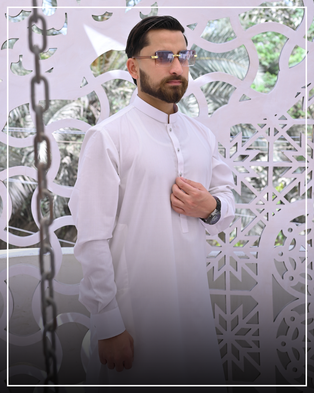 OFF-WHITE - Sherwani Collar