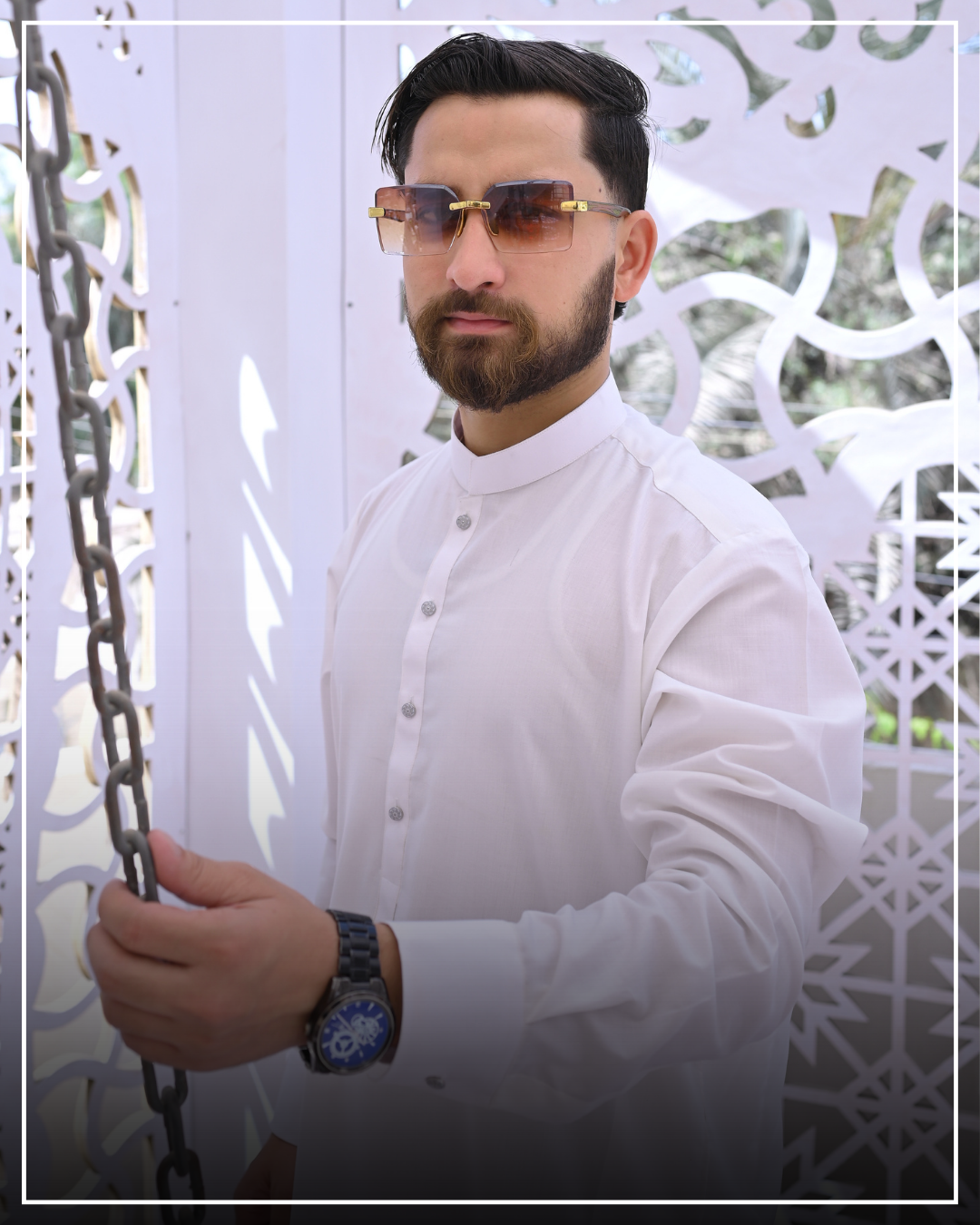 OFF-WHITE - Sherwani Collar