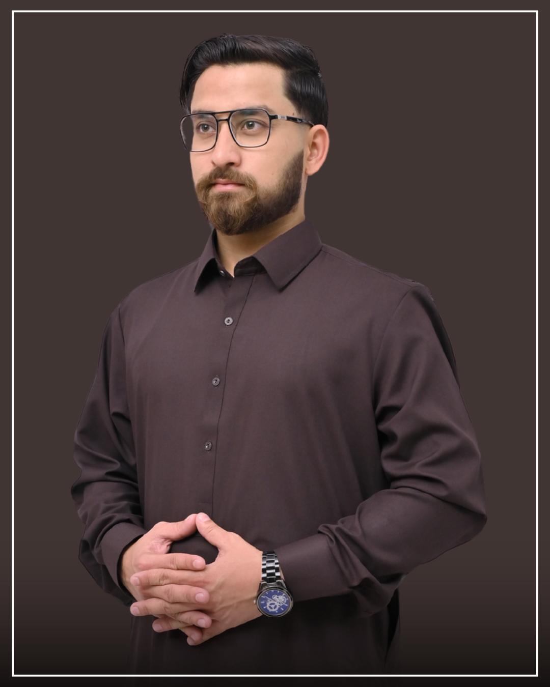 RUST BROWN - French Collar