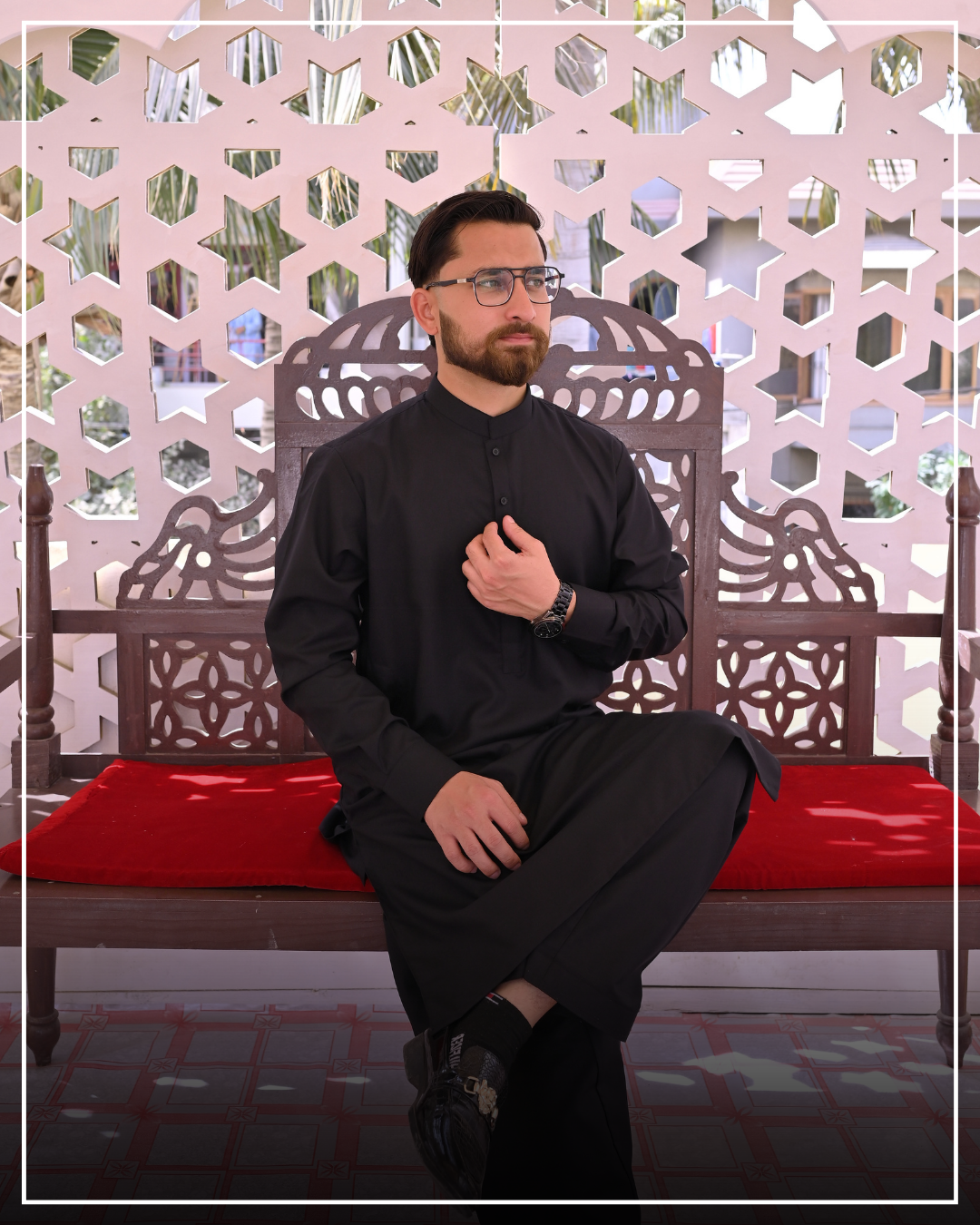 PRIME BLACK - Sherwani Collar