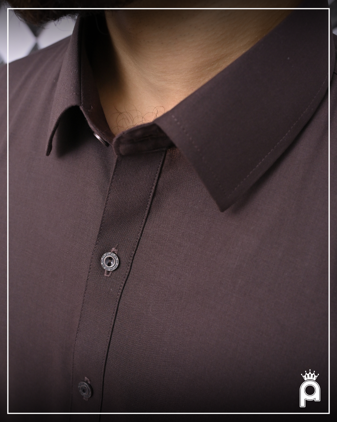 RUST BROWN - French Collar