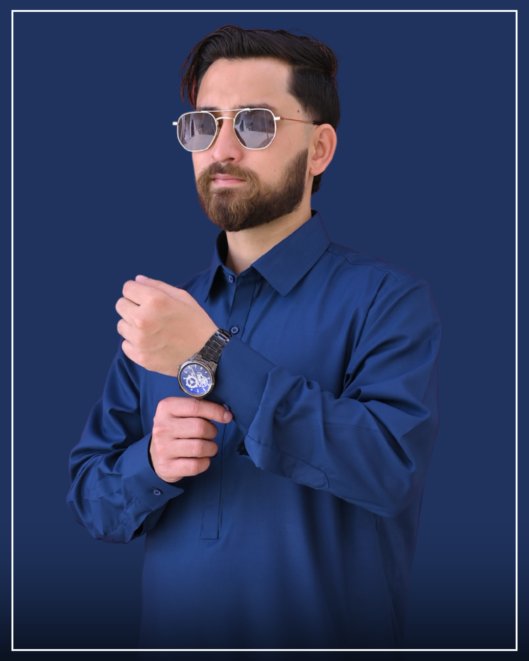 IMPERIAL BLUE - French Collar