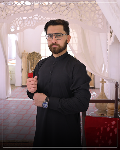 PRIME BLACK - Sherwani Collar