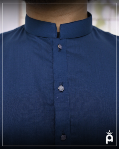 IMPERIAL BLUE - Sherwani Collar